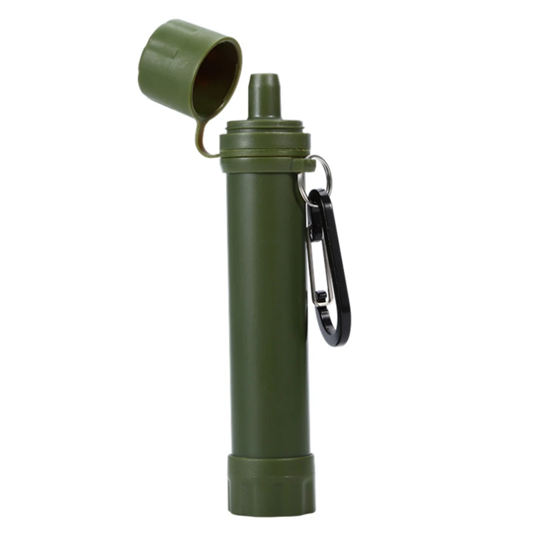 

Outdoor Water Filter Water Filter Drinking Water Filtration System Hiking Camping Emergency Purifier Green