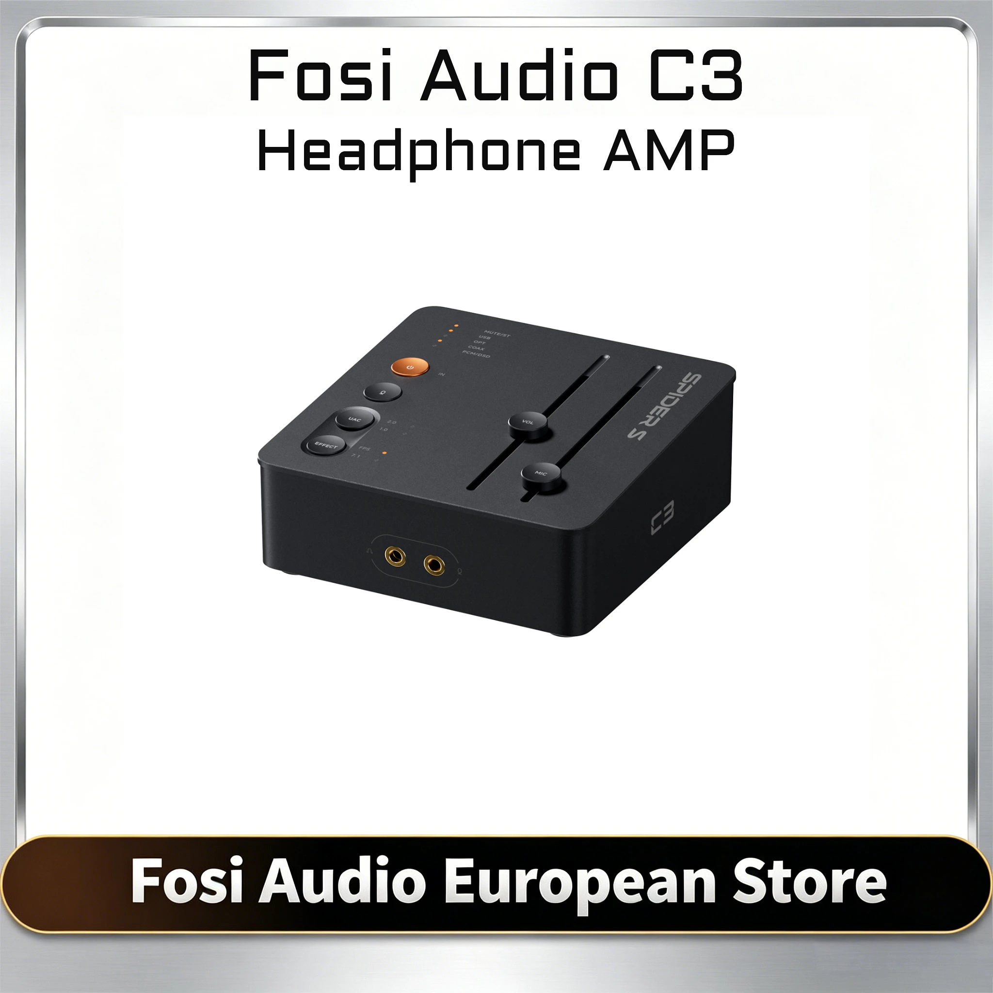 Amplificatore per cuffie Fosi Audio C3 per gaming, HiFi stereo