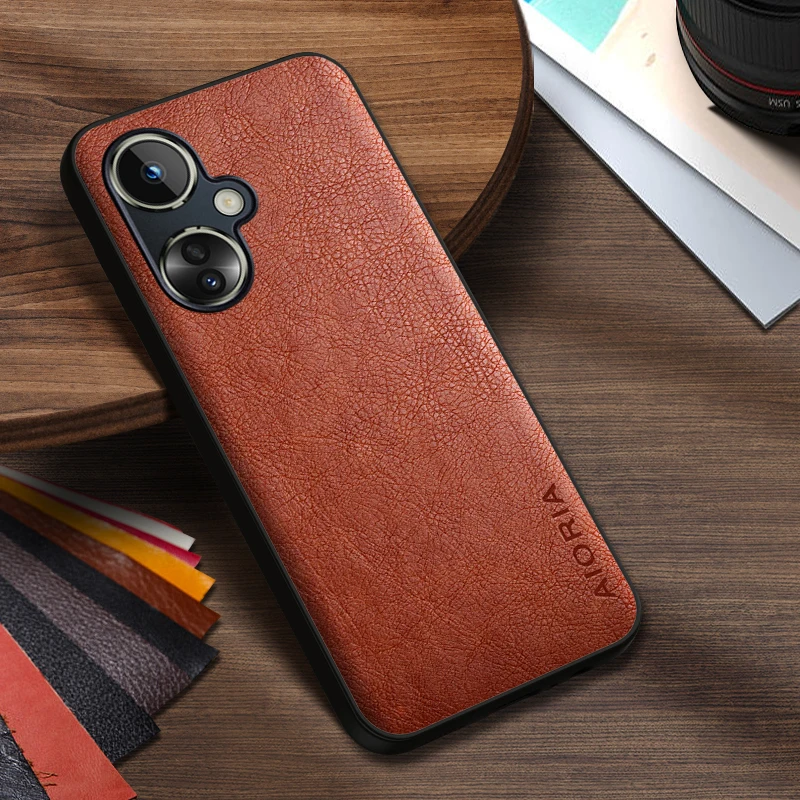 원플러스 Nord CE 3 Lite 5G 케이스, 심플한 디자인의 럭셔리 가죽 비즈니스 커버, 원플러스 Nord CE 2 Lite 5G 케이스