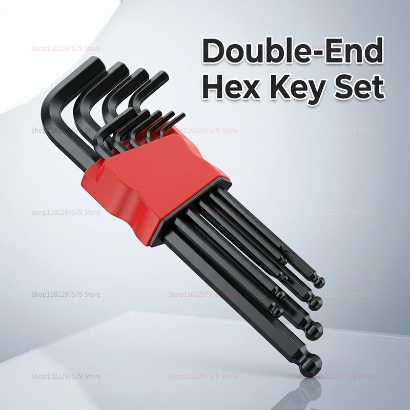 

Double-Ended Universal Torque length Metric Hex Wrench Set With Socket For Motorcycle, Bicycle Repair And Home Assembly Tools.