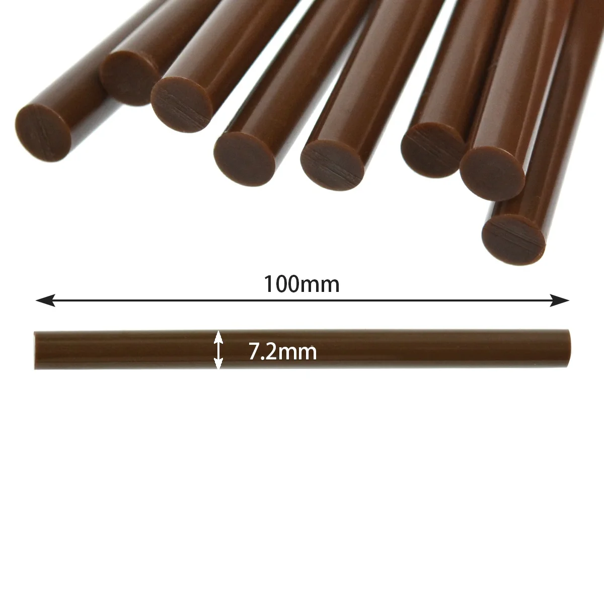 16 Stuks Keratine Gun Bond Lijm Sticks Haarband Zelfklevende Sticks Voor Professionele Hair Extensions (Donkerbruin/Zwart/Geel)