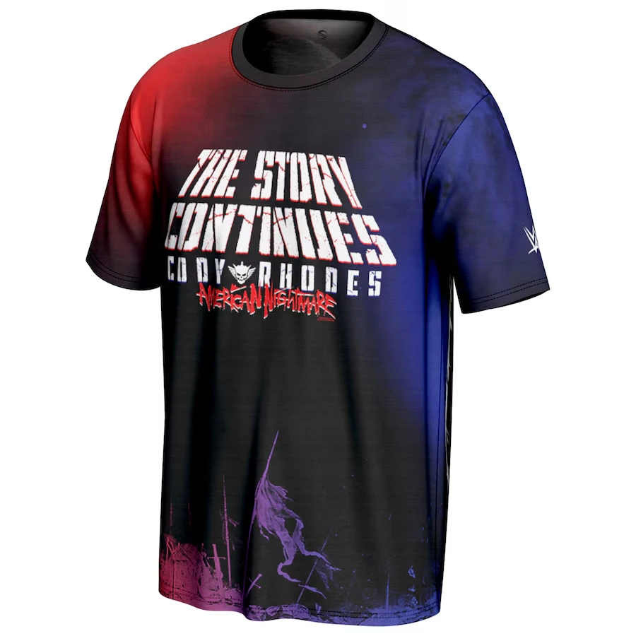 

Teenage Black Cody Rhodes Story Continues With Loose Fitting Sweat Absorbing Breathable T-Shirt Suitable For Outdoor Sports