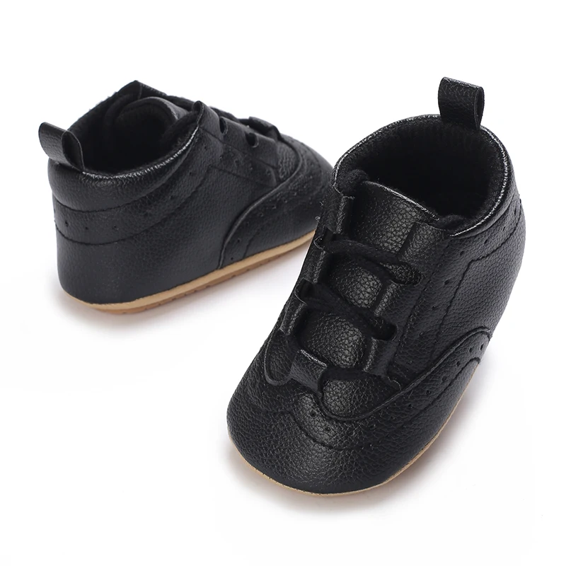0-18M Neugeborene Baby Jungen Mokassinschuhe Mode Casual Sport Weiß Taufschuhe Weiche Sohle Erste-Schritt-Schuhe – Detail 17