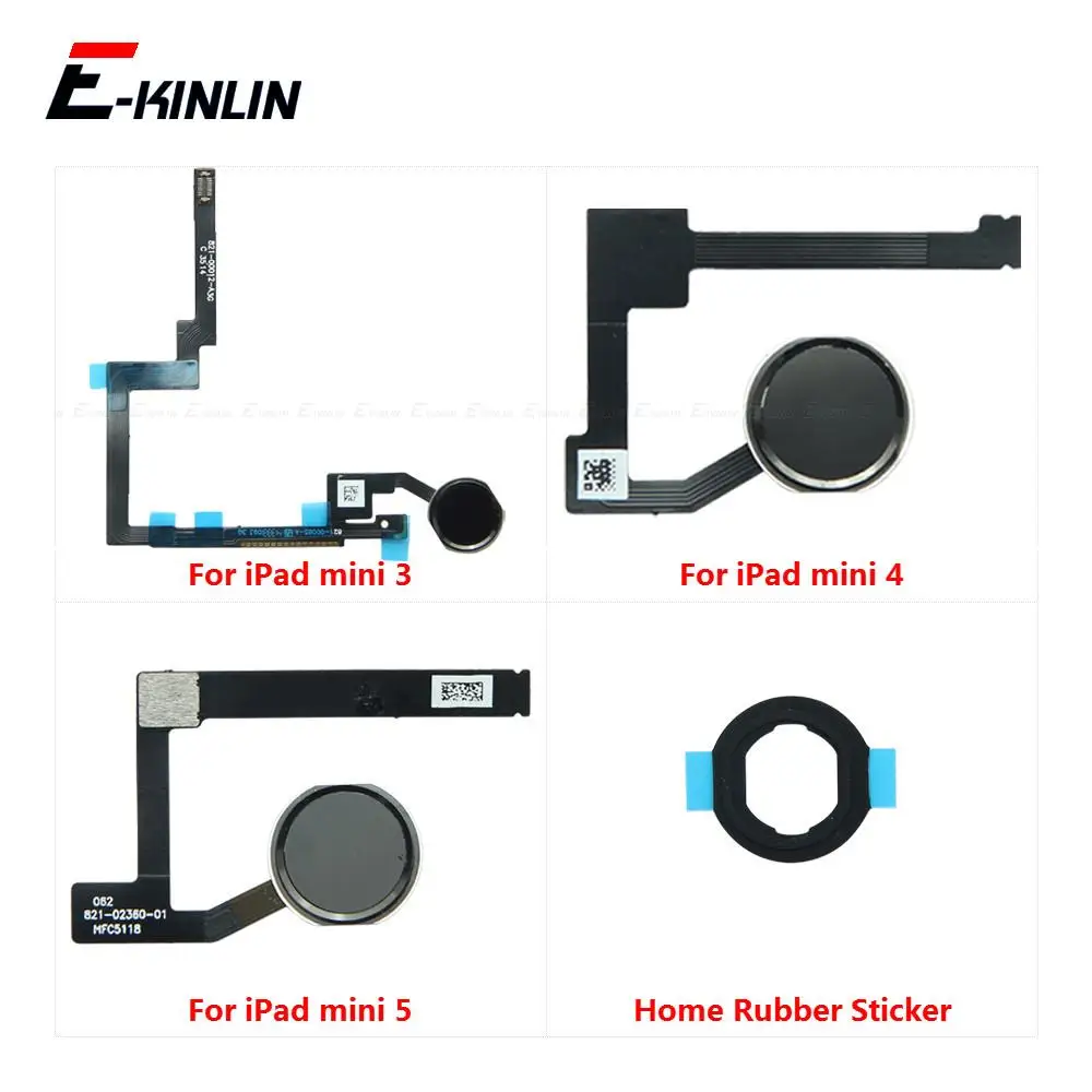 Fingerprint Scanner Connector For iPad mini 3 4 5 Touch Sensor ID Home Return Button Key Flex Cable