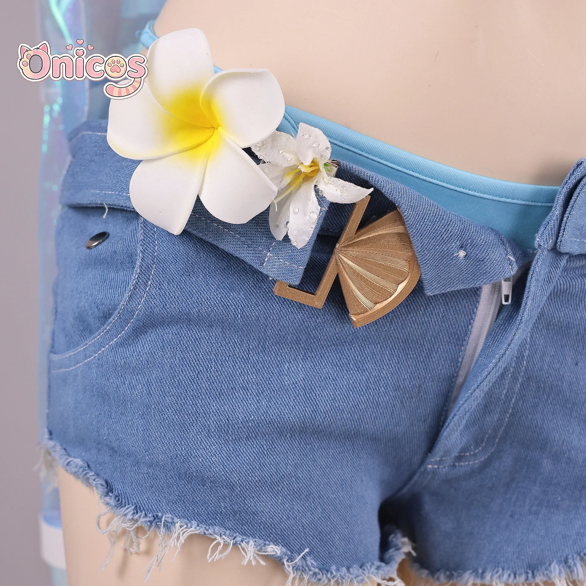 Wuthering Waves Lynne · Mint Candy‌‌ Full Set Summer Swimsuit Outfit Game Cosplay Costume For Carnival Beach Party Onicos view 6