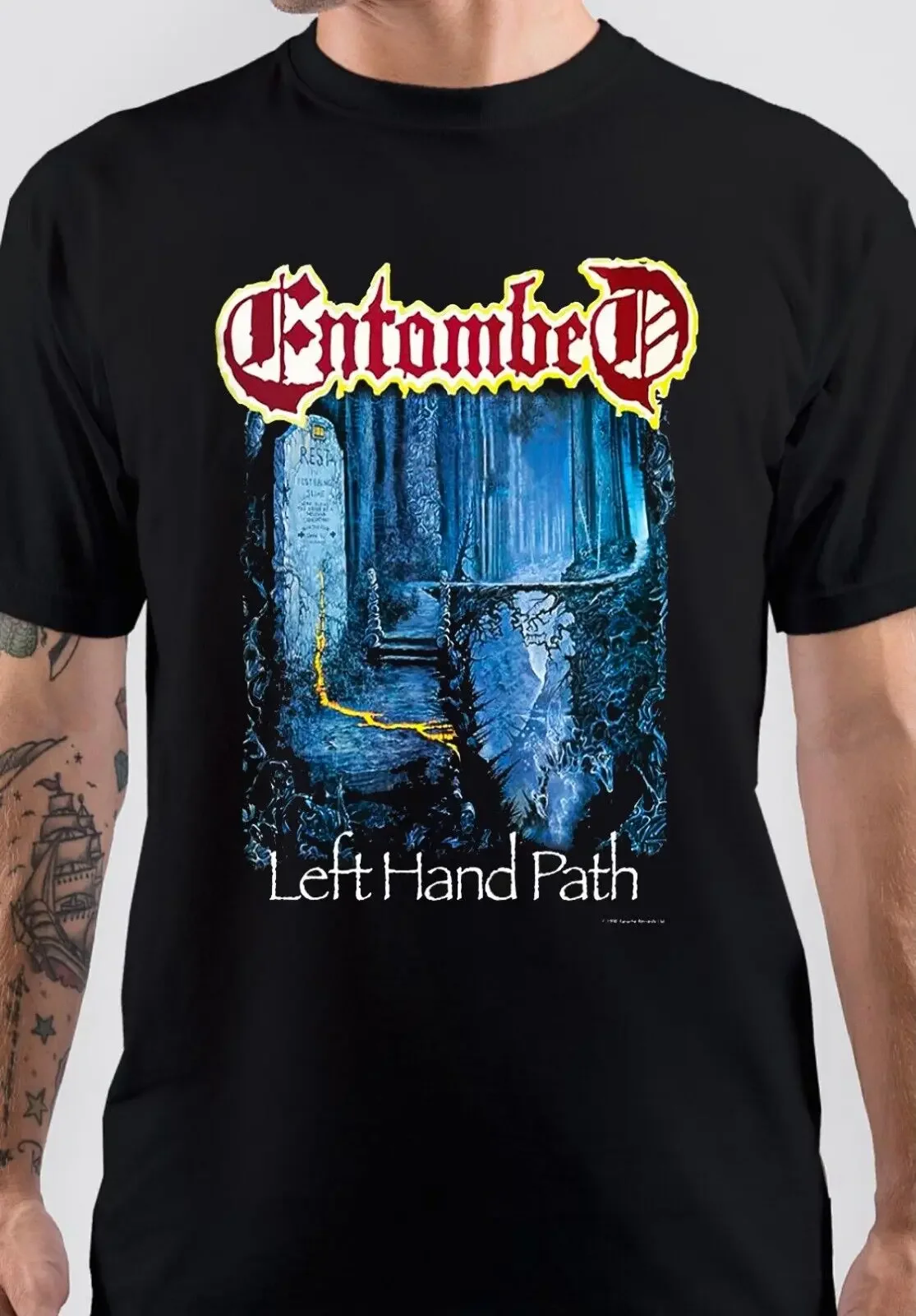 Entombed Band Left Hand Path Black Size S To 5Xl T Shirt Ac1040