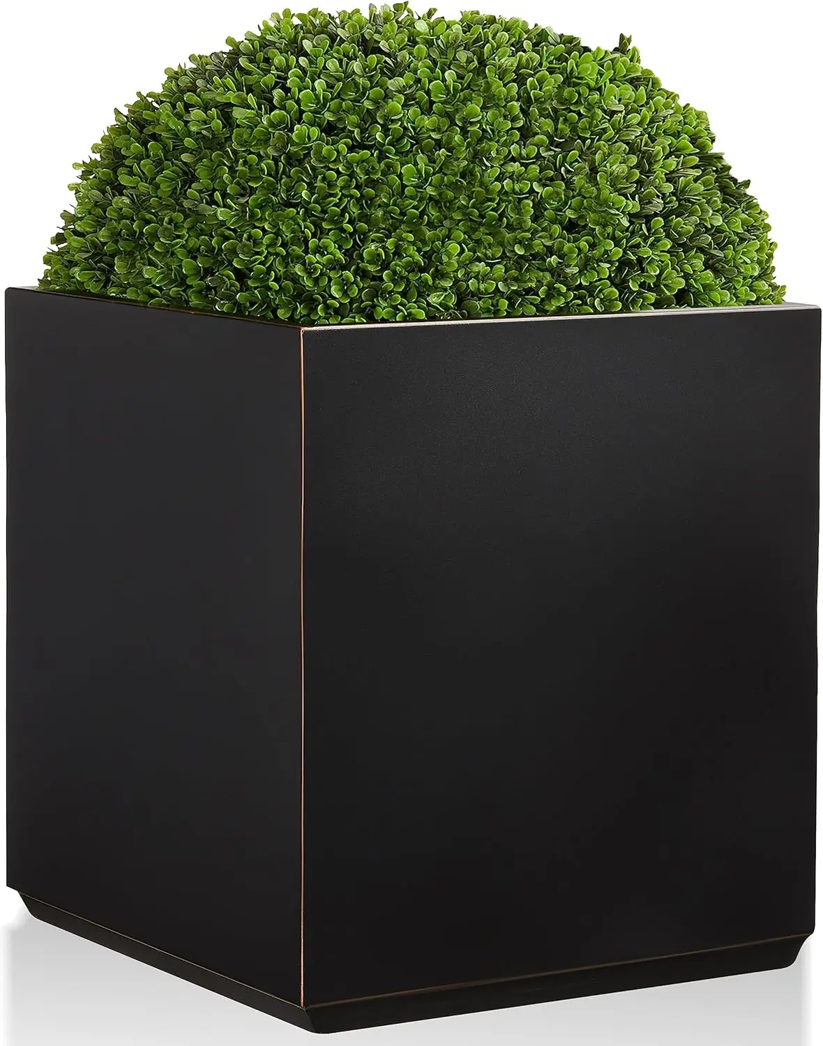 

Metallic Heavy Cube Planter Box, No Assemble, Seamless Large Square Planter for Trees