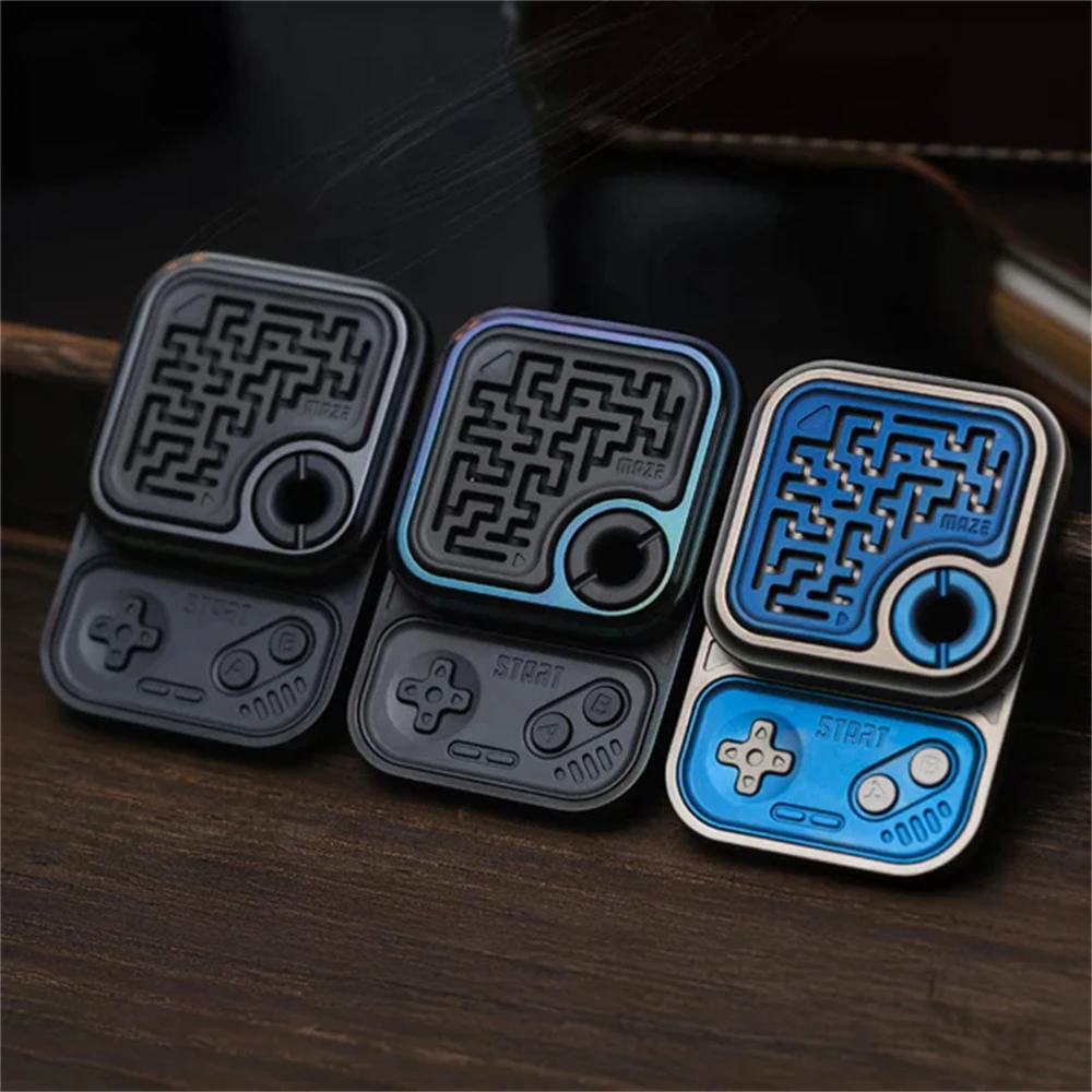 01edc mini consoles de jogos fidget slider spinner edc brinquedos anti estresse mão spinner tdah ansiedade alívio sensorial brinquedos presente
