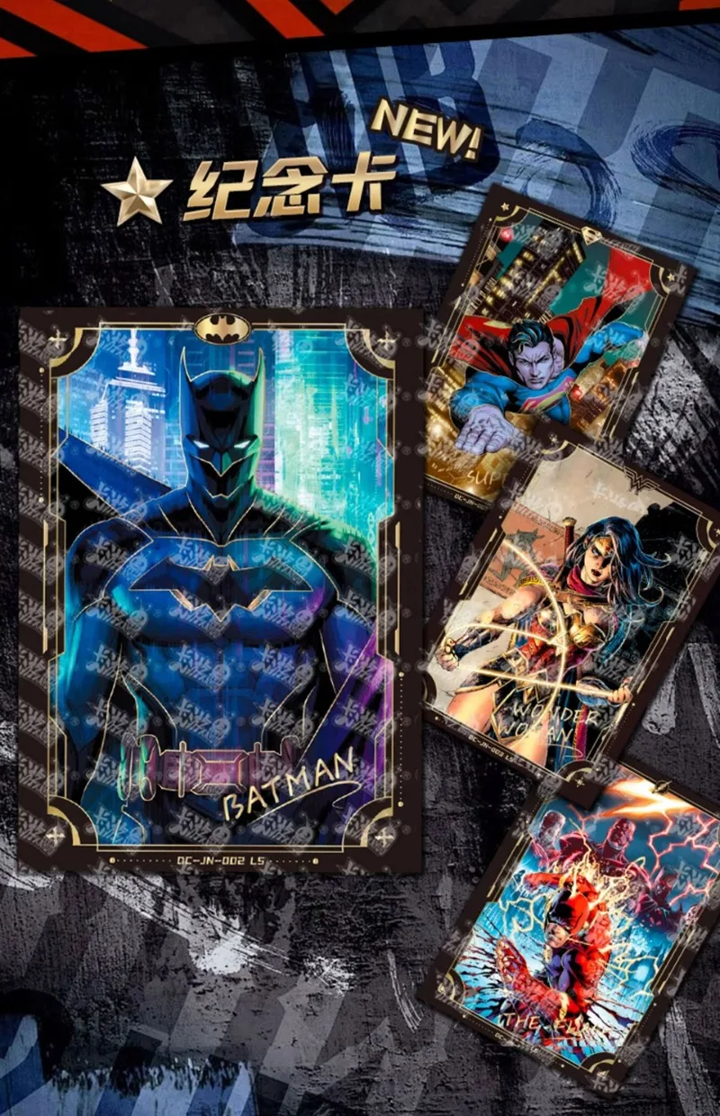 KAYOU Echte DC Second Wave verzamelkaarten Klassiek geborduurd verhaal Herdenkingskaarten Anime Randgeschenken