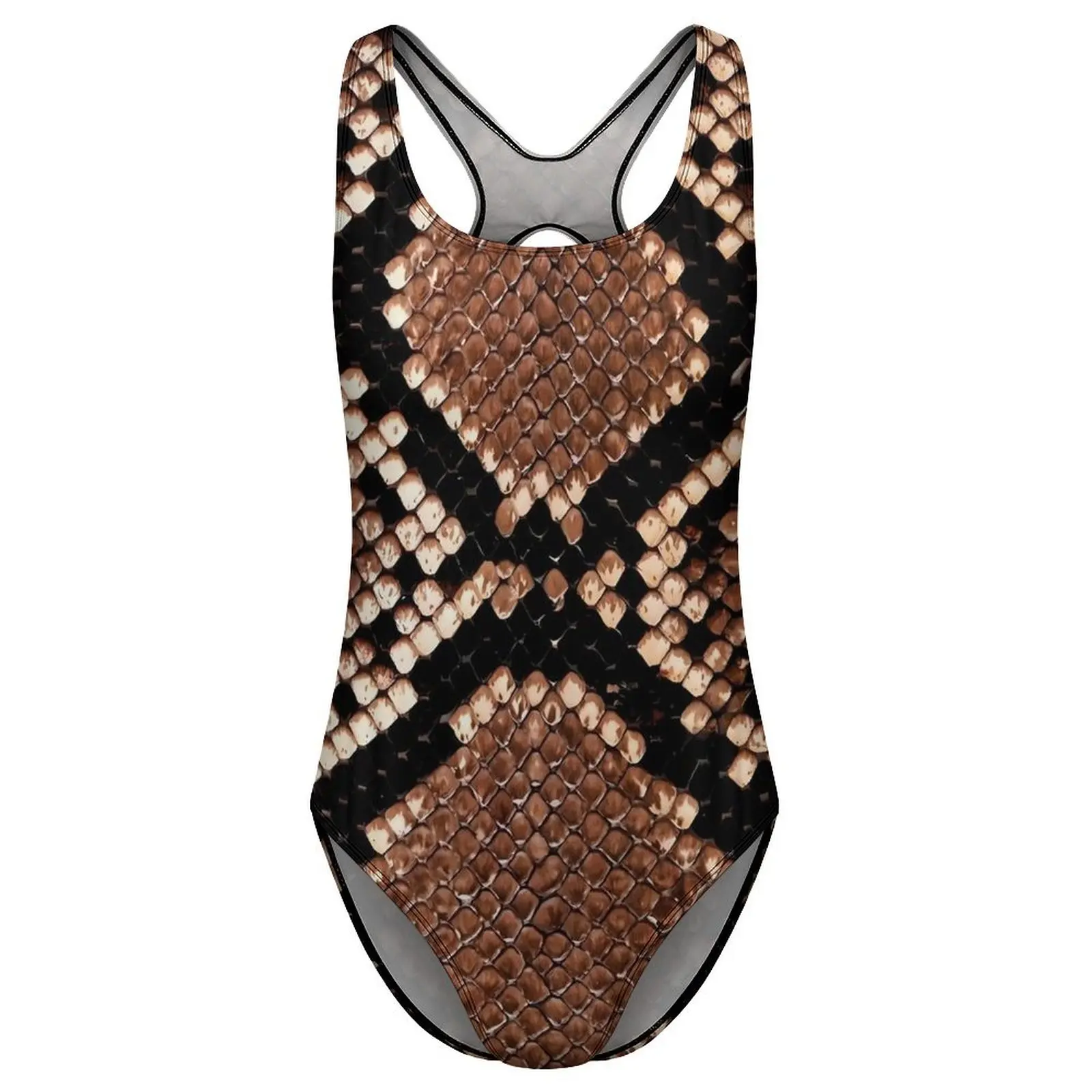 الكلاسيكية جلد الثعبان ملابس السباحة مثير الرجعية طباعة الإناث ملابس السباحة قطعة واحدة الكلاسيكية ارتداءها عطلة الهذيان رفع قطع بحر #3