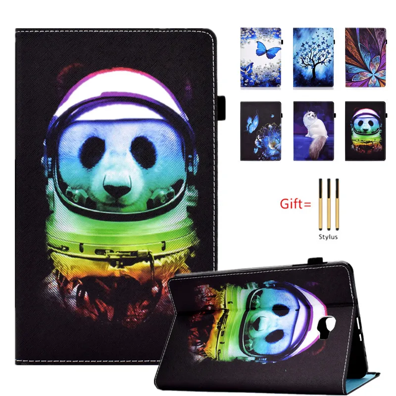 Cover For Samsung Galaxy Tab A/A6 10.1in 2016 model SM-T580 T585 Tablet android case flip smart stand Christmas Gift shell + pen