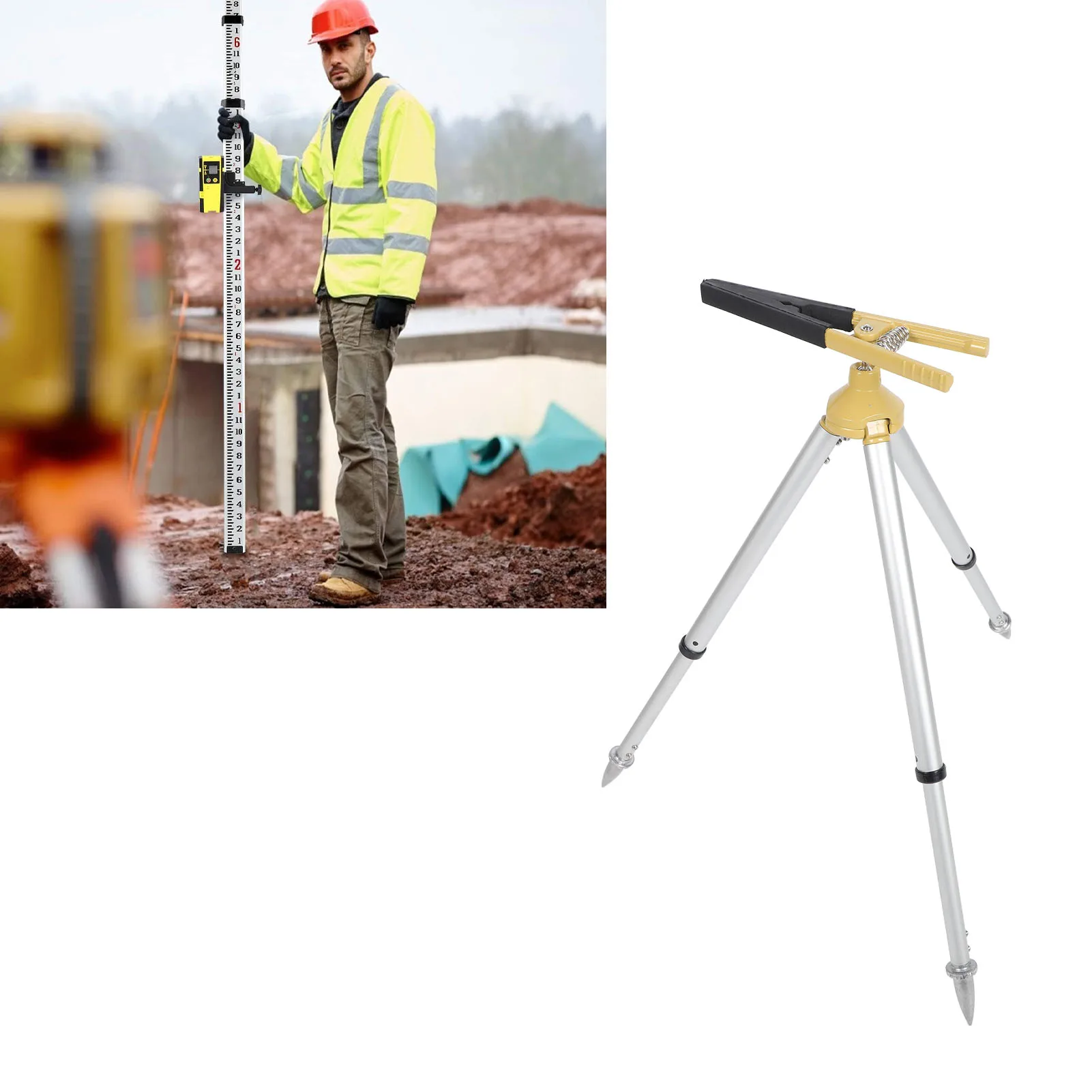 حامل ثلاثي القوائم للمحطة الإجمالية من سبائك الألومنيوم 46 إلى 60 سم حامل ثلاثي القوائم قابل للتعديل للمحطة الإجمالية #1