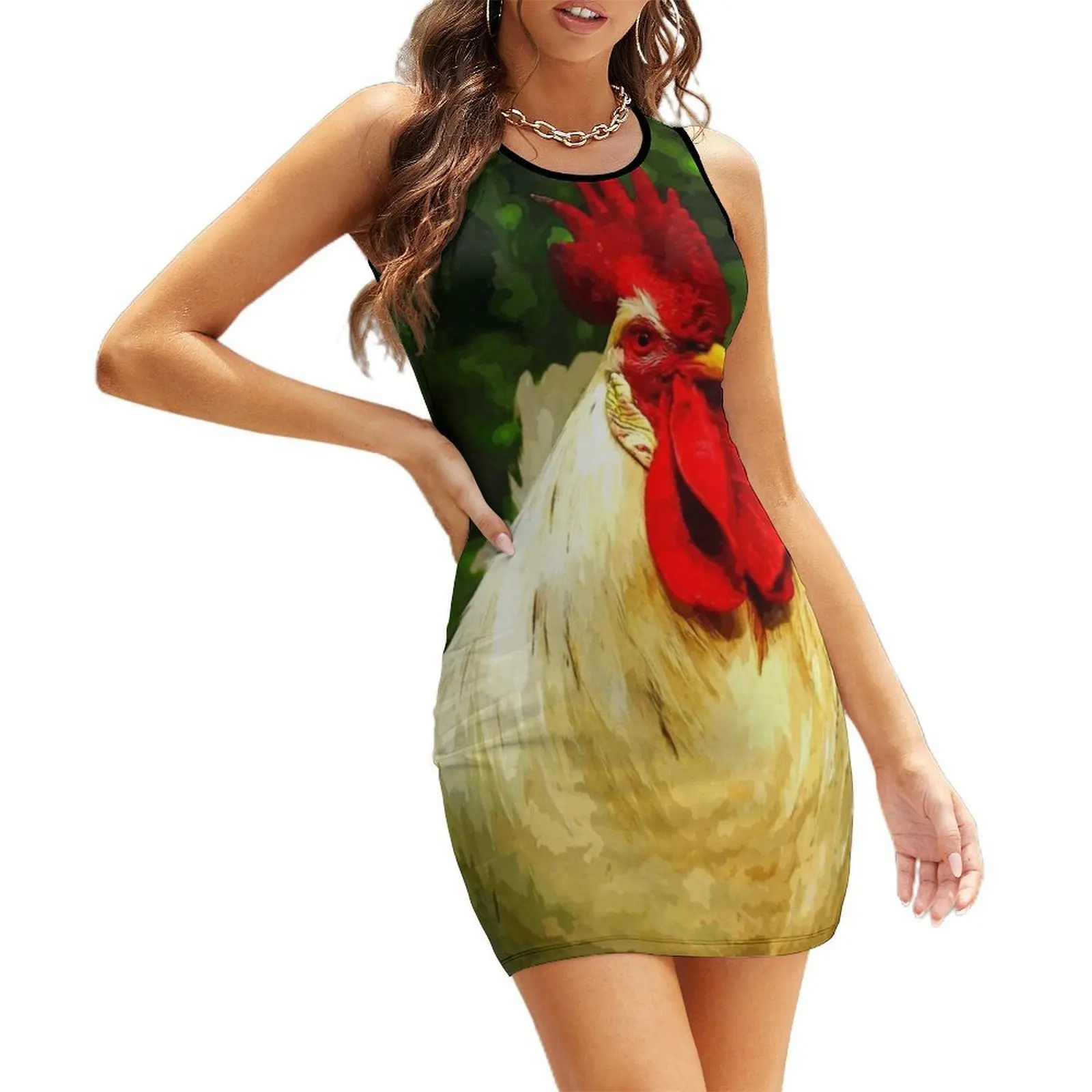 

Rooster Sleeveless Sundress summer outfits for women 2025 dresses korean style dresses for womens 2025 Women's evening dress