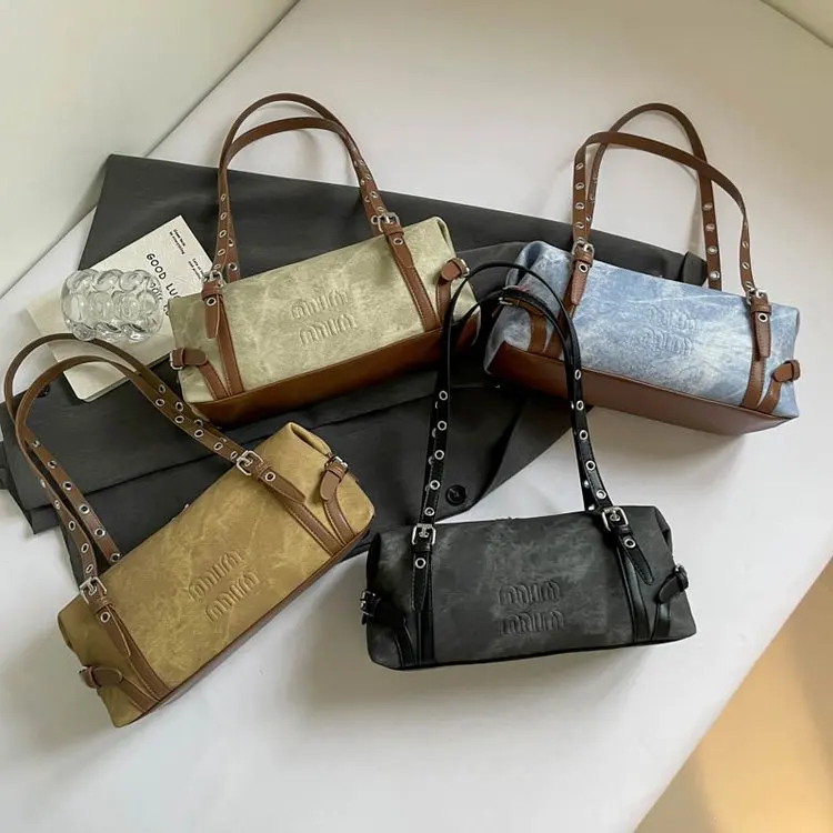 

New 856 Armpit Bag, Bowling Bag, Shoulder Messenger Bag, Handbag, Retro Commuter Bag, Versatile and Fashionable