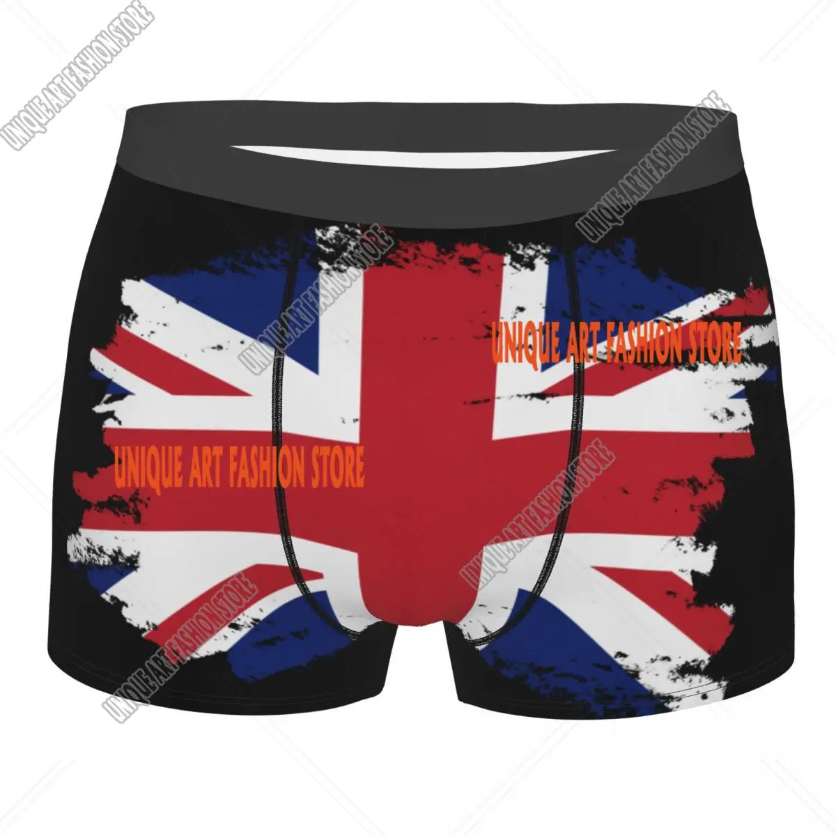 Custom Novelty UK Flag Boxers Shorts Panties Male Underpants Breathbale Union Jack British Proud Briefs Underwear