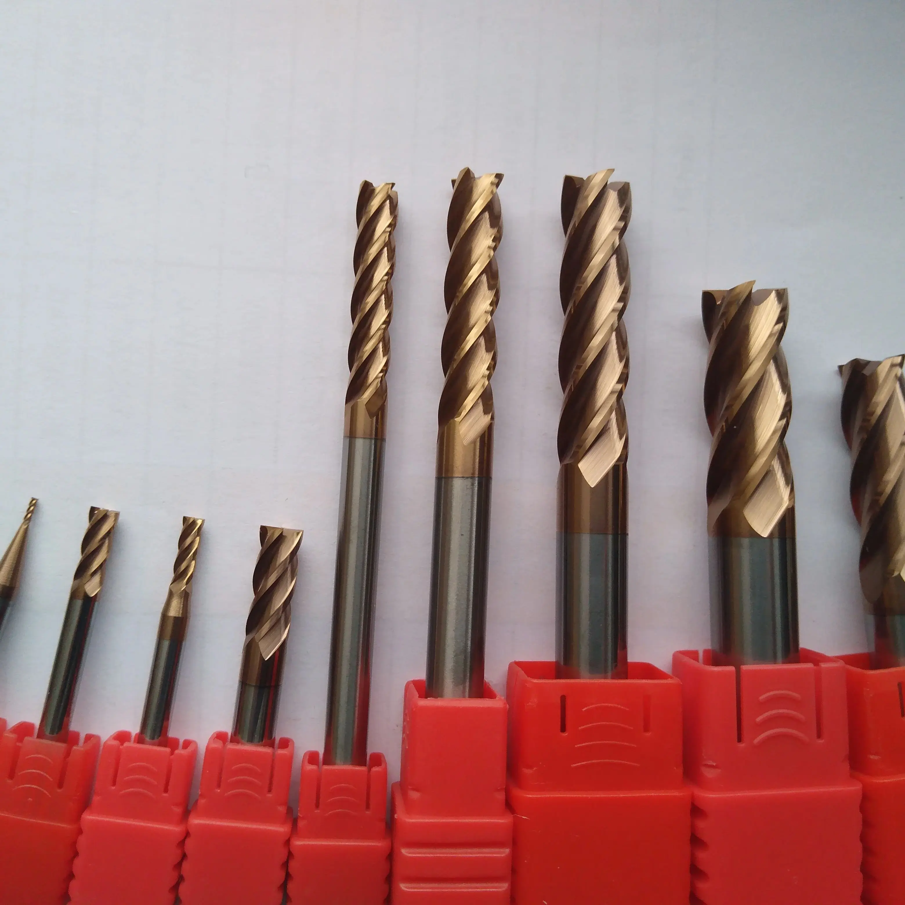 

HRC55 4-Flute Nano Coating Tungsten Steel Carbide Face End Mill CNC Maching Tools Stainless Steel Milling Cutter 1-20mm