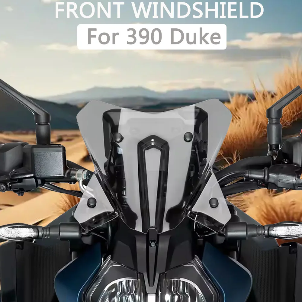 

For 390 Duke DUKE 2024 2025 New Sport Screen Windshields Front Wind Deflector Fairing Kits Orange Gray Motorcycle Accessories
