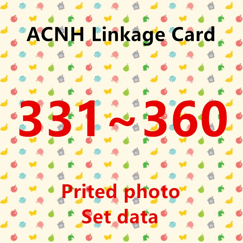 (331 to 360) ACNH NTAG215 NFC Printing Card Work for NS Games Series 4 Standard Card