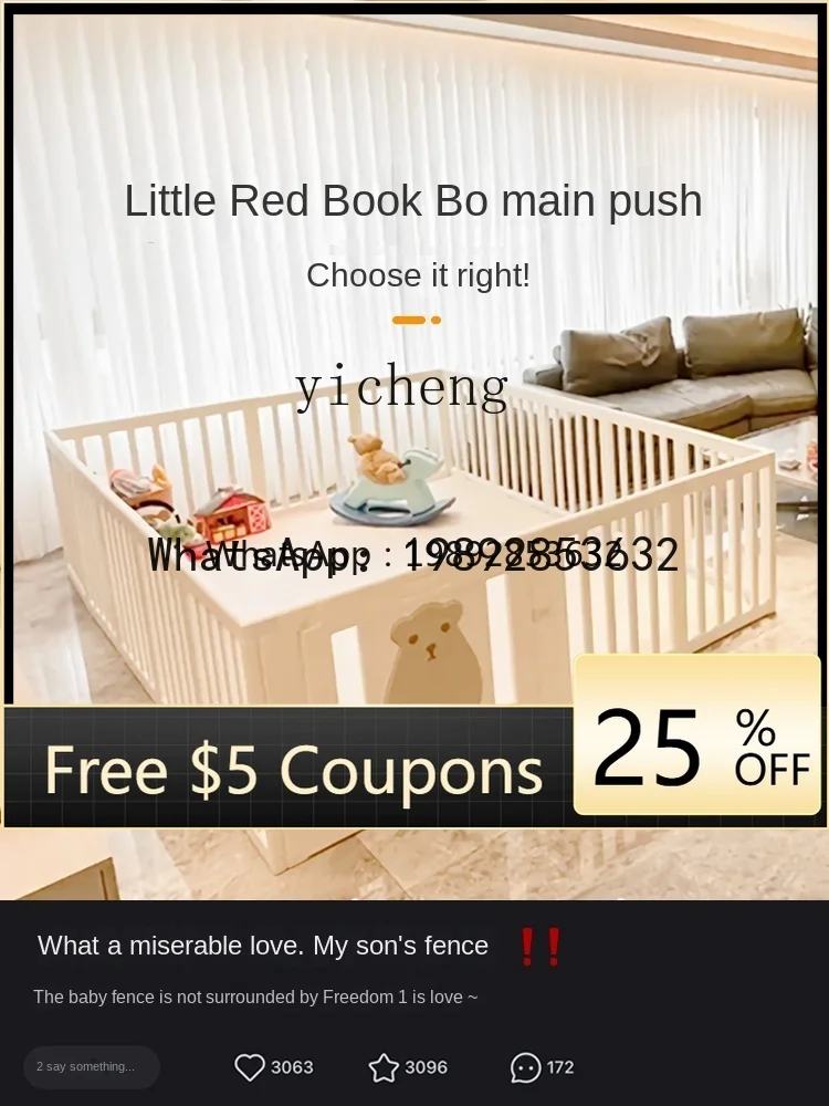 

WL Baby Game Fence Ground Crawling Mat Indoor Home Pad Baby Children Living Room Toddler Fence Protective Grating