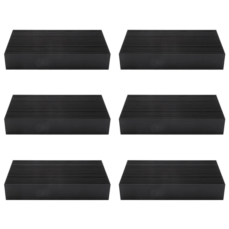 A99E-6X Durable Silver Aluminium Radiating Fin Cooling Heatsink 80X27X150MM For LED Power Transistor Electrical Radiator Chip
