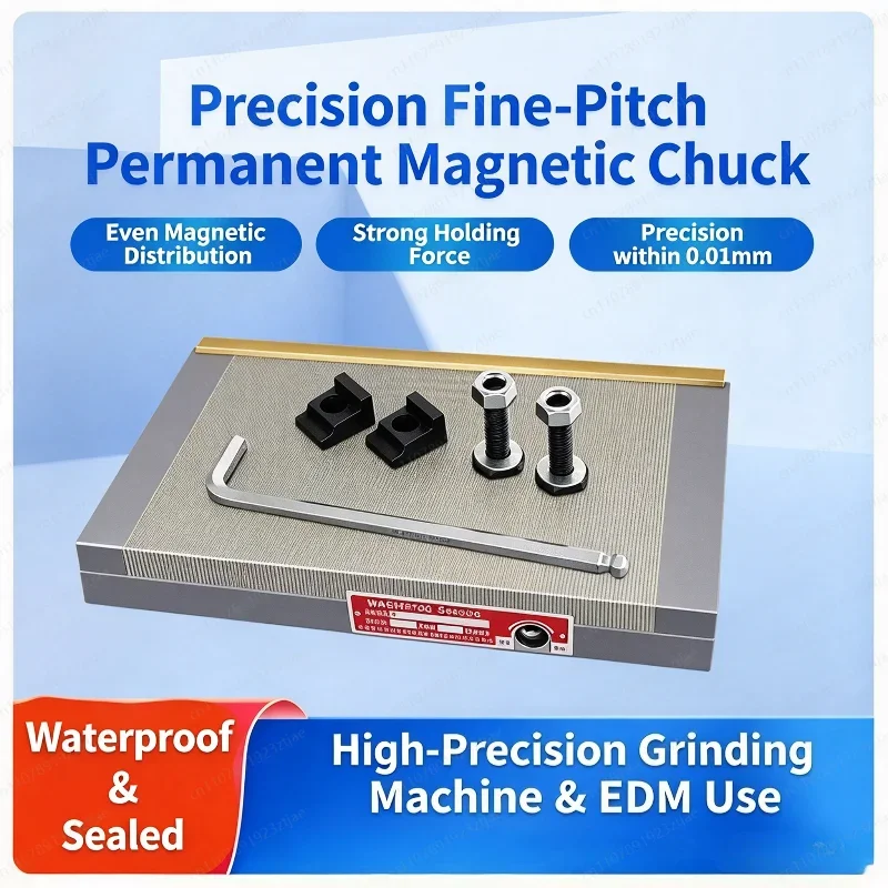 Fine Pole Permanent Magnetic Chuck, High Precision Magnetic Table for Surface Grinder & Wire EDM