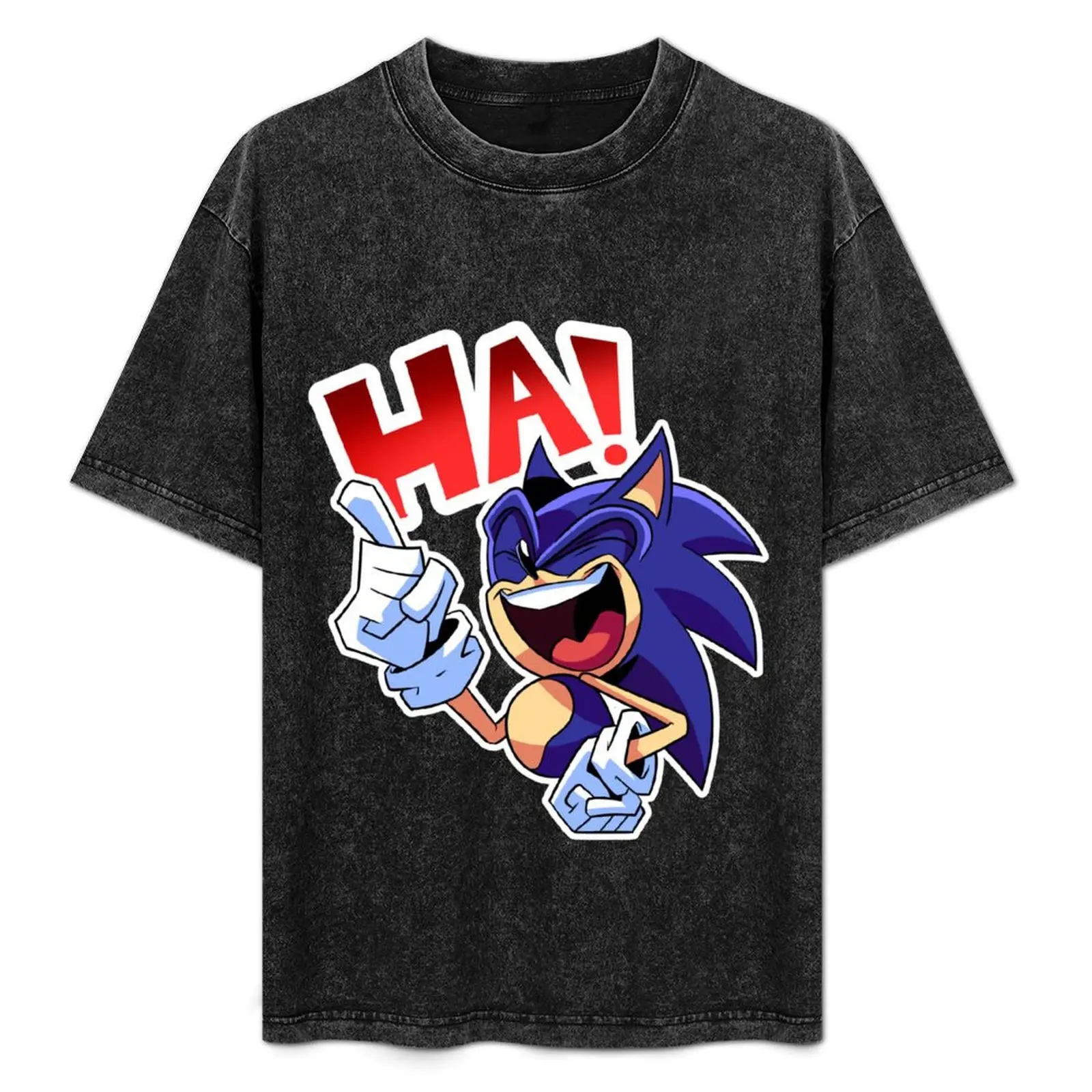 

HA! T-Shirt Stylish Print Short Sleeve Tee