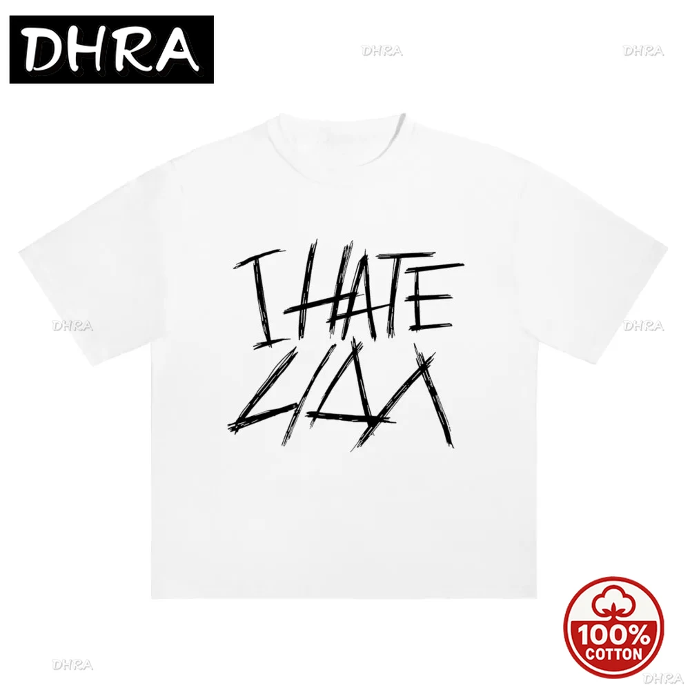 

Summer Oversized Men's Clothing Streetwear Print Hip Hop Short Sleeve Tops Tee Cotton Graphic Unisex Tshirt
