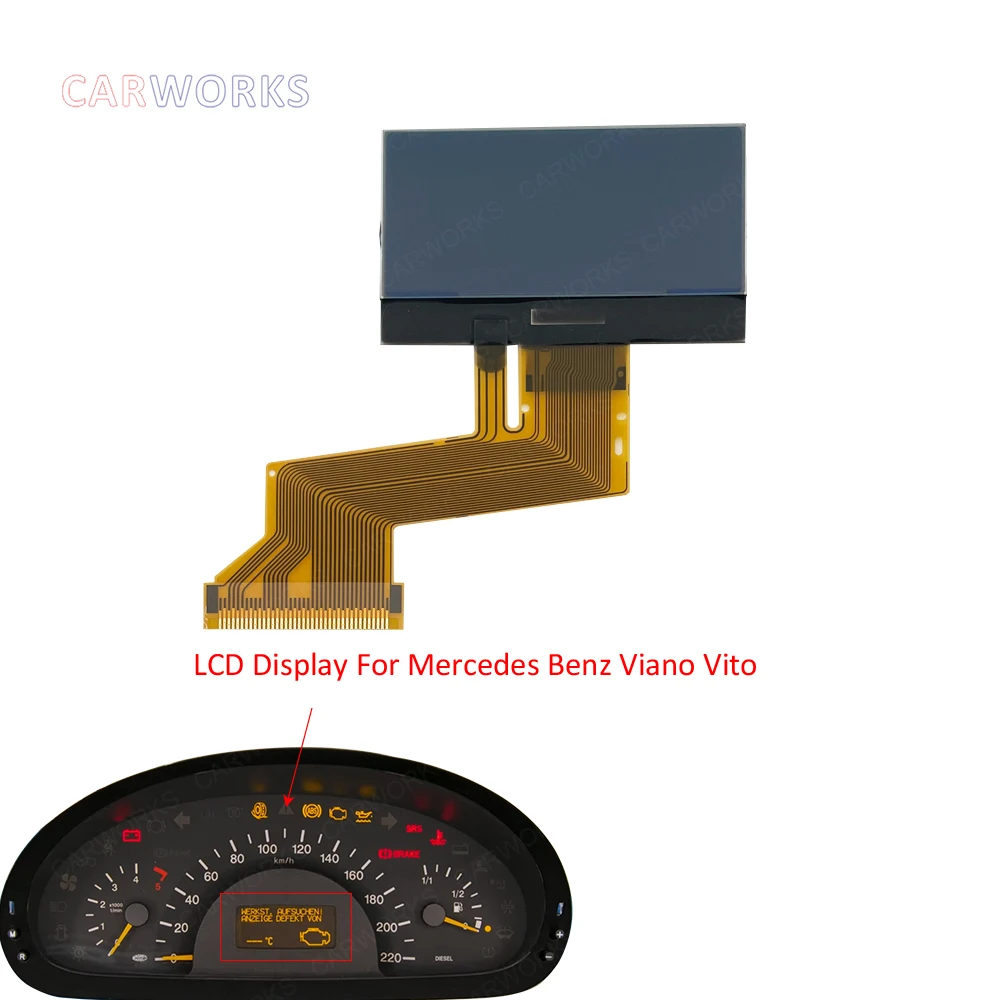 Instrument Cluster Speedometer LCD Display For MERCEDES VITO W639 For MERCEDES VIANO W639 Screen Repair