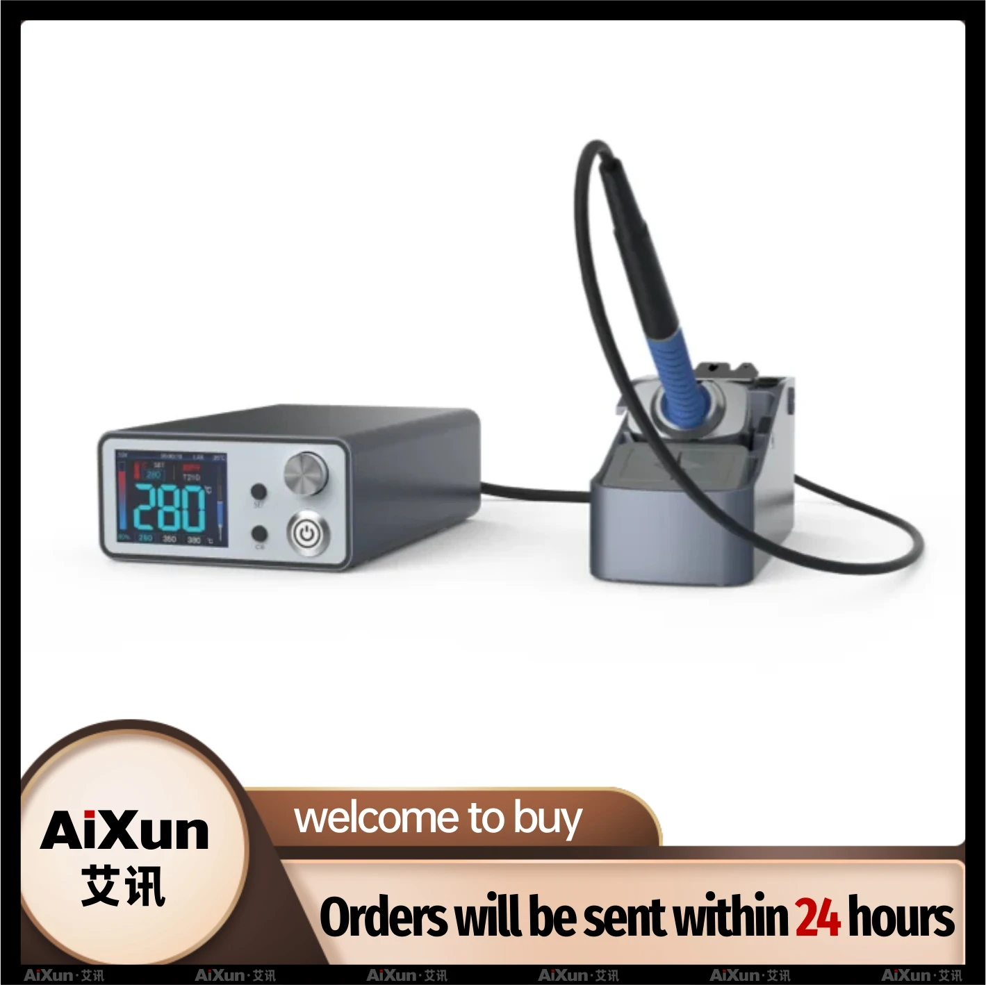 

AIXUN T3B Intelligent Soldering Station With T115/T210 Series Handle Welding Iron Tips Electric Set for SMD BGA Repair