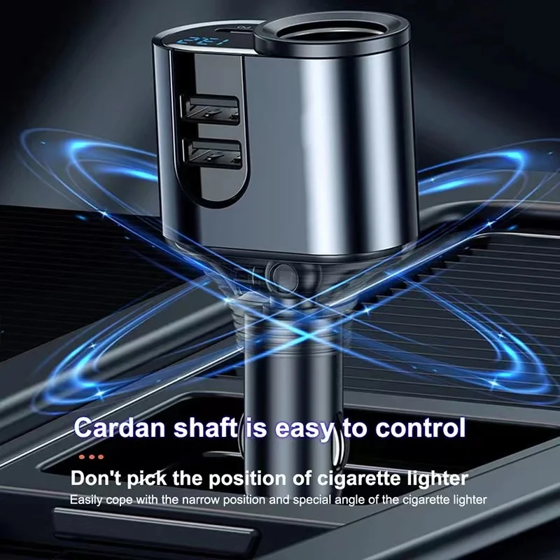 جديد شاحن سيارة ولاعة محول 4 في 1 سيارة السجائر الخائن نوع C المزدوج منافذ USB الجهد عرض 127 واط صالح لل منفذ السيارات