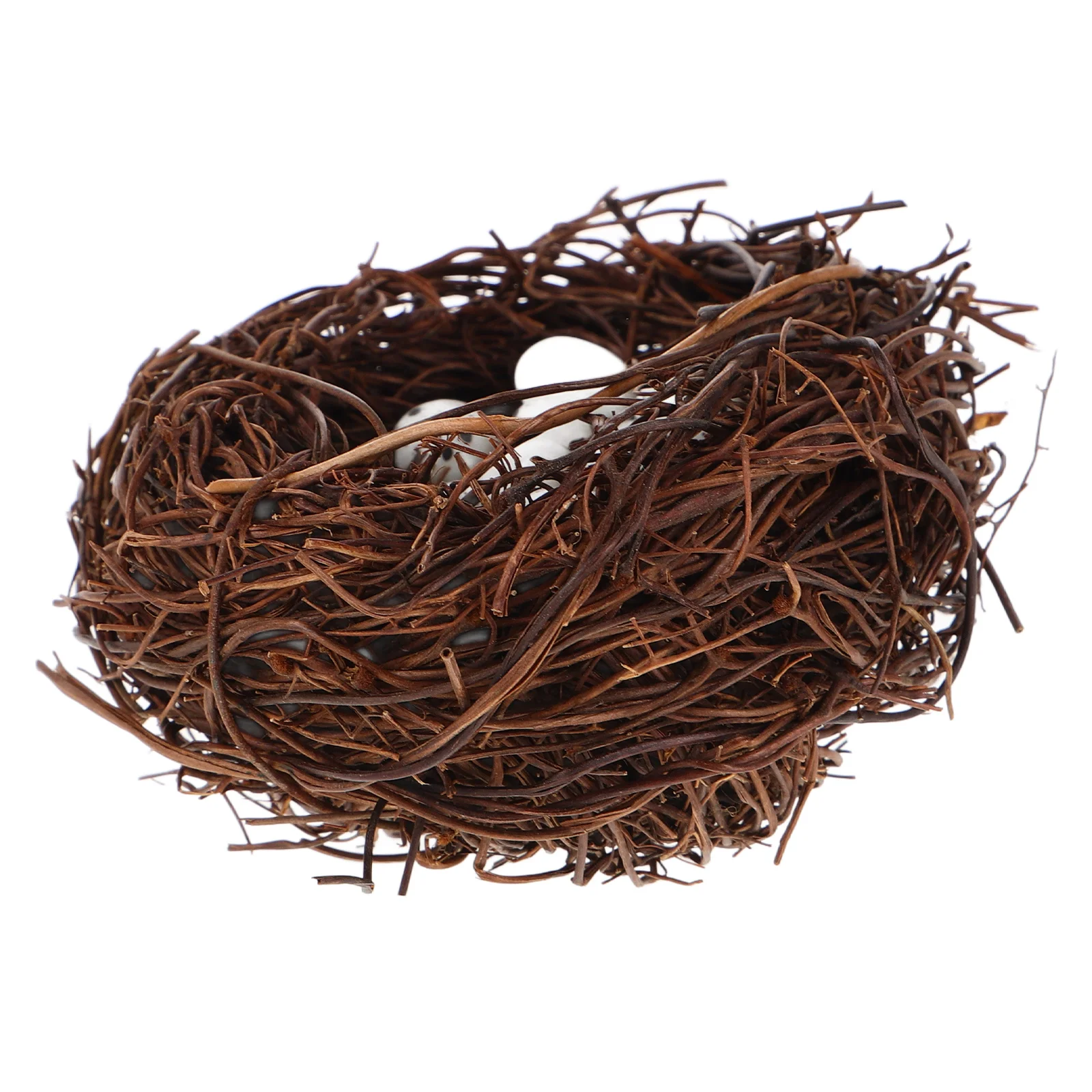 

Artificial Birds Nests Mini Bird Nest Egg Decor Small Eggs Coffee Table Centerpiece Yard Natural Rattan Handmade Easter Kit
