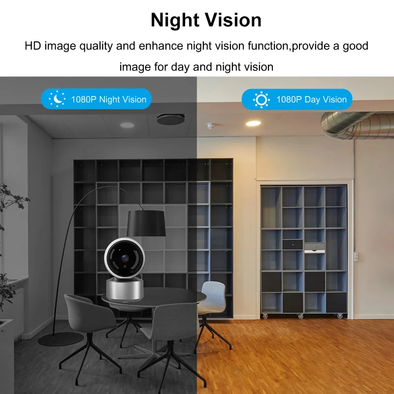 Tuya IP Camera 5MP HD Nachtzicht Wifi Video Bewakingscamera's Twee Weg Audio Auto Tracking Cloud Smart Home Camera