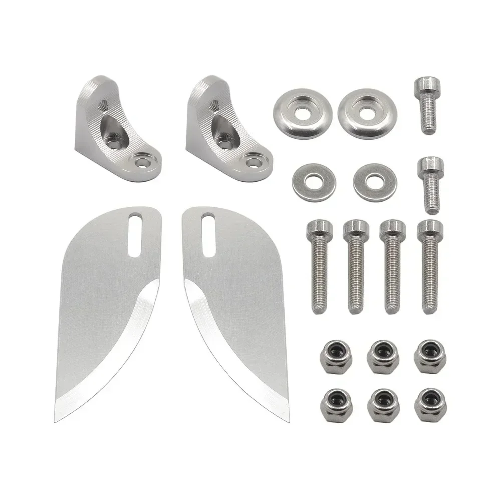 Para aletas giratorias de aluminio ajustables mecanizadas CNC, aletas giratorias de alta precisión, 55mm de longitud, 21mm de ancho para barco RC