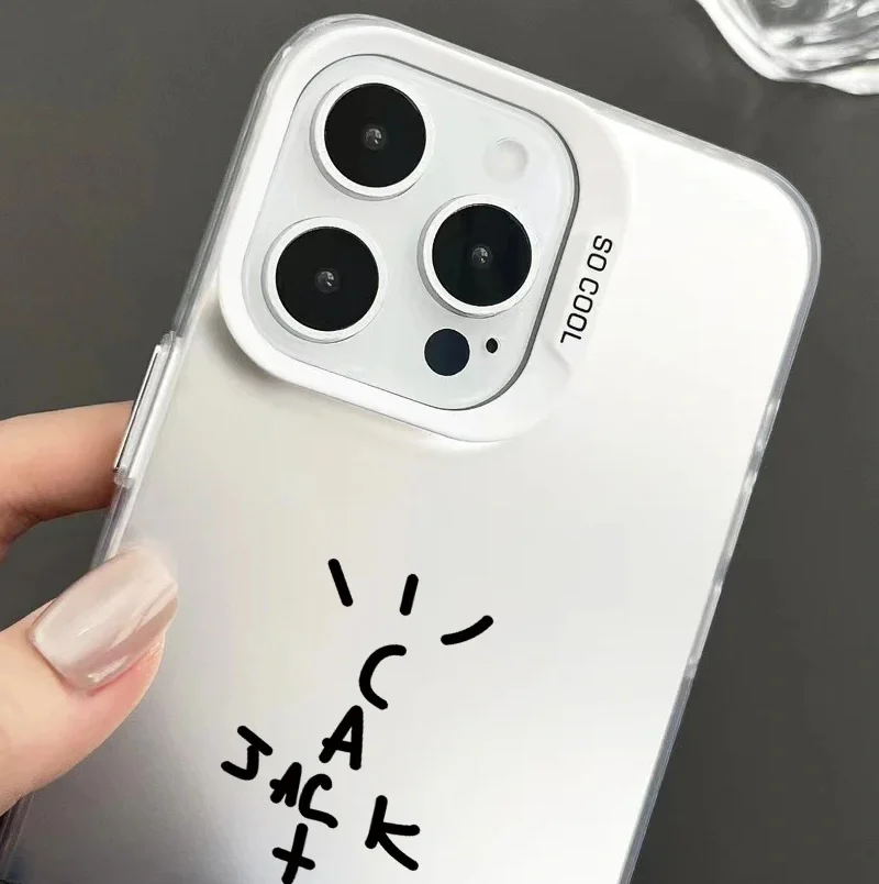 الفاخرة شارع سكيت الصبار الهيب هوب للصدمات جراب هاتف آيفون 16 15 14 13 12 11 برو ماكس ترافيس سكوت عدسة حماية