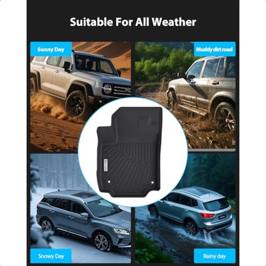 بطانات أرضية لعام 2025 إصدار الوقود تشيفي إكوينوكس غير EV مع بطانات البضائع مسند الظهر MatTPE سجادات أرضية السيارة لحماية جميع الأحوال الجوية