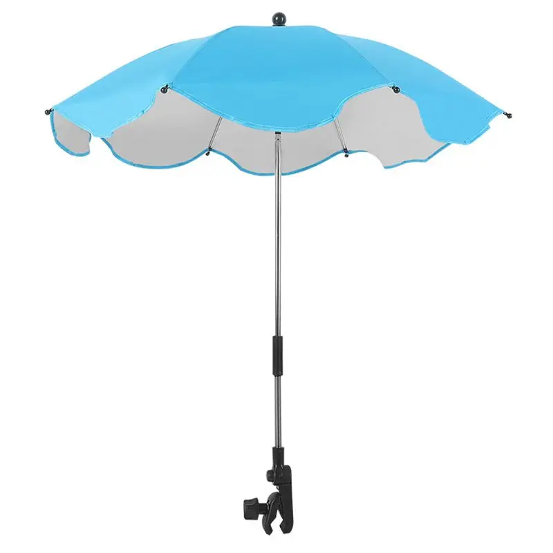 

Регулируемый зонт SPF 50+, зонт с зажимом, свободно с защитой от ультрафиолета, зонт для шезлонга для коляски сомбрелла playa