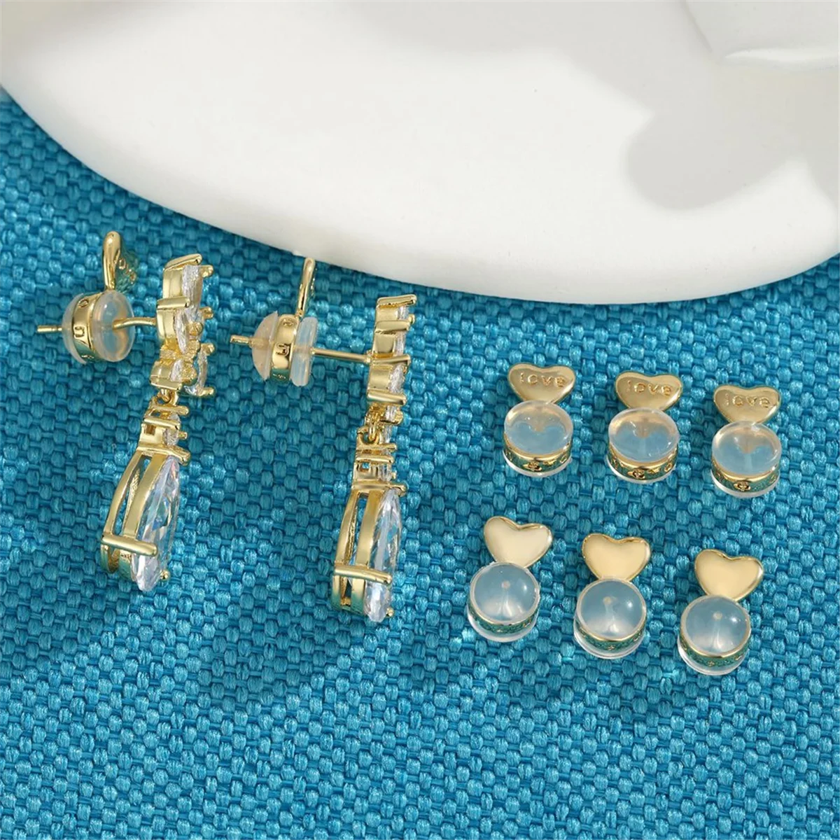 8PCS Earring Backs for -Ears, Earring Lifter Backs Replacements for Heavy