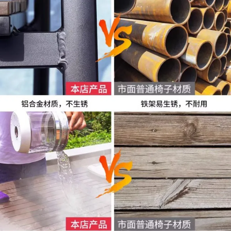 طاولة وكرسي من الخشب البلاستيكي الخارجي، مجموعة من الخشب المقاوم للماء والحماية من الشمس في الهواء الطلق