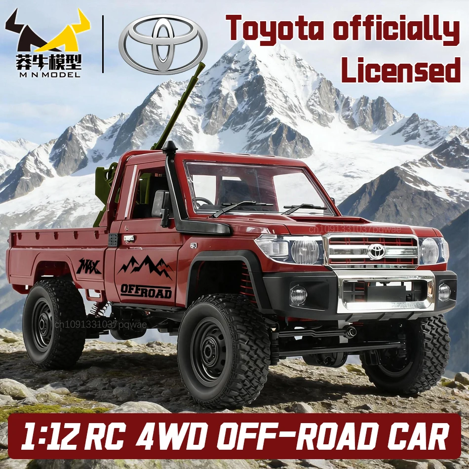 

MN МОДЕЛЬ 1:12 LC79 RC Полноприводный внедорожник Военный грузовик Rock Crawler Cannon Flak Gun Terrain Vehicle Игрушка для взрослых