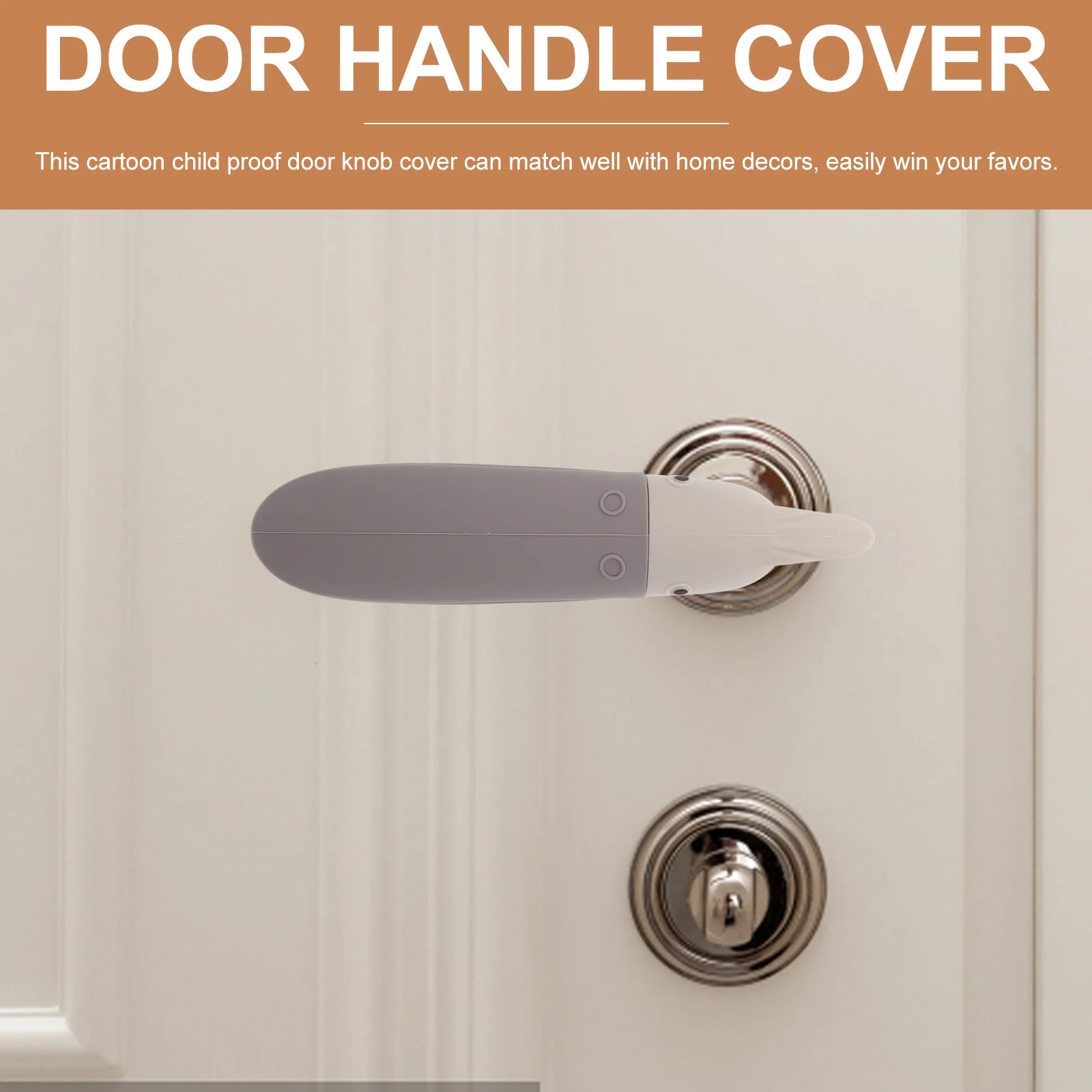 

Cartoon Door Handle Cover Proof Silicone Protective Cover Childproof Door Knob Protector Safety Guard