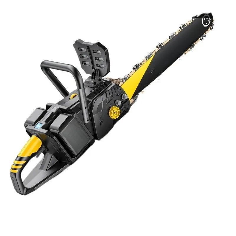 

Ручная беспроводная электрическая цепная пила, компактный инструмент для домашнего использования, высокоэффективное устройство для распиловки древесины и заготовки дров