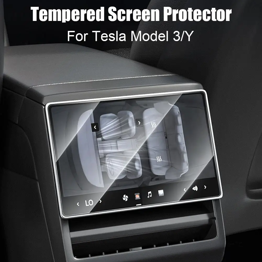 ل تسلا Y/YL فيلم الشاشة الخلفية تركيب خالي من الغبار المضادة للخدش أداة السيارة الملحقات المقسى HD الزجاج المضادة للوهج B0U9
