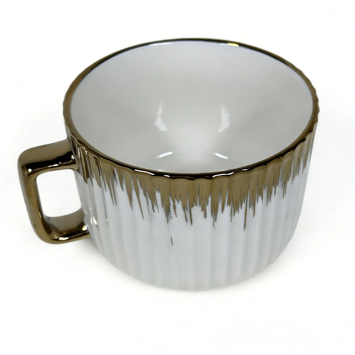 YFY high-value electroplated ceramic coffee cup and saucer gold-plated European and American office home afternoon tea gift