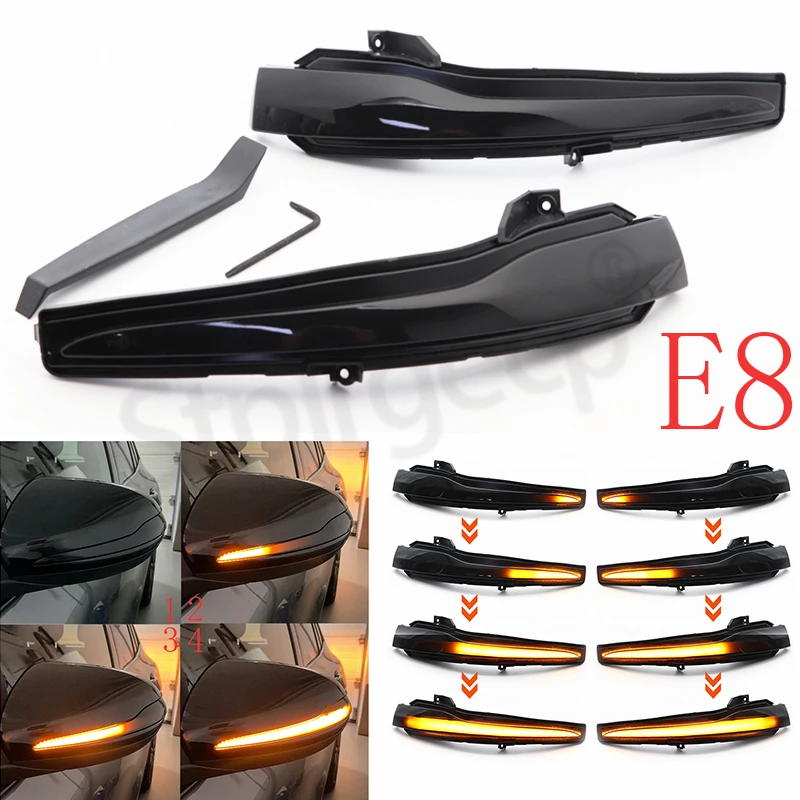 

For Mercedes C S GLC E V W205 W222 X253 W213 W447 Led Dynamic Car Blinker Side Mirror Marker Turn Signal Lights Lamp Accessories