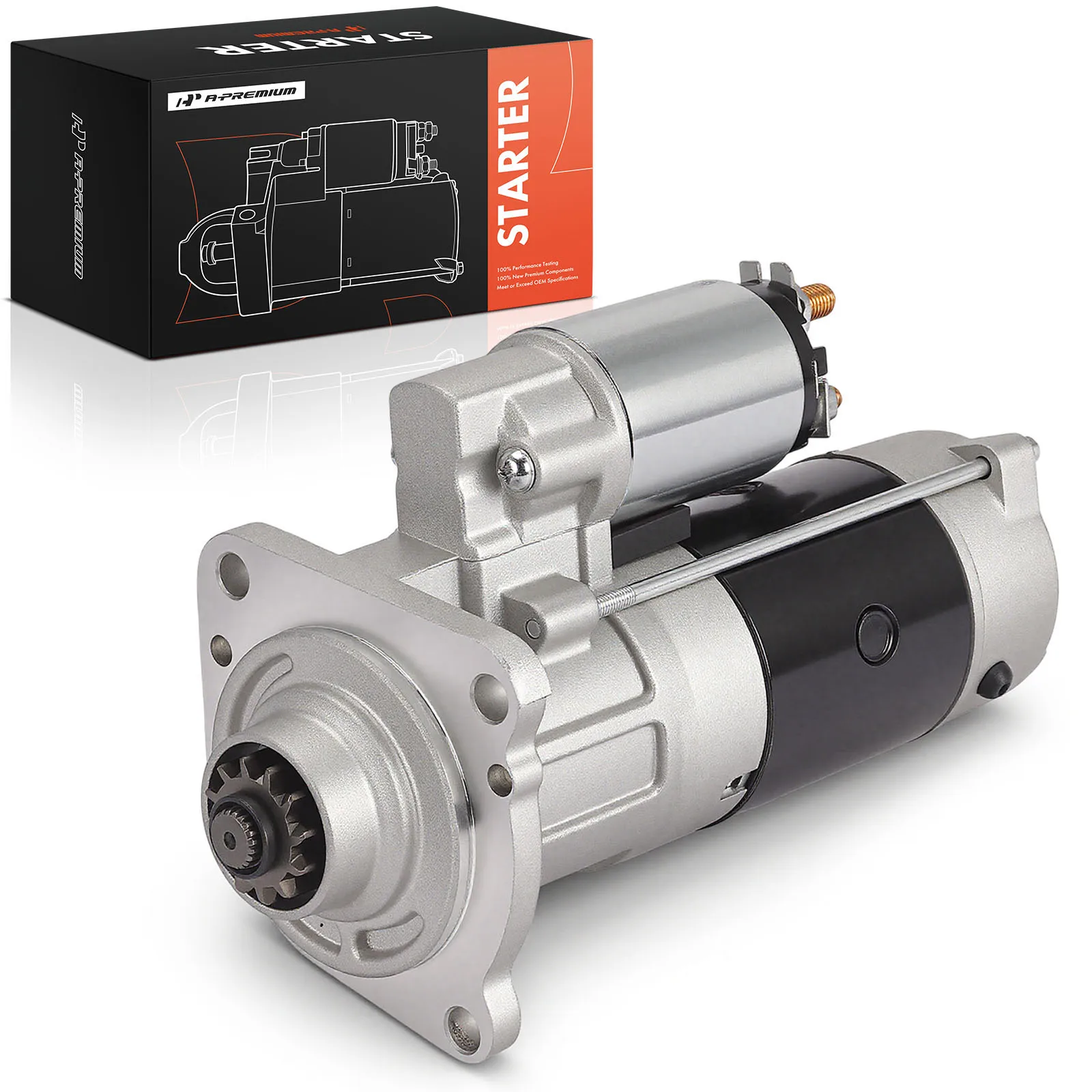 A-Premium Starter Motor for Ford F-250 94-96 F-350 94-97 F-450 Super Duty F-550 Super Duty 99-01 E-350 Econoline 95-98 Excursion
