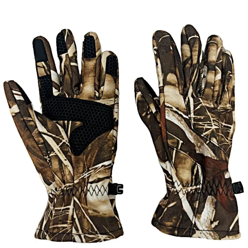Imagen 6: Guantes de caza antideslizantes para deportes al aire libre, guantes de invierno para hombre, para montañismo, ciclismo, cálidos, impermeables, con pantalla táctil, guantes de dedo completo
