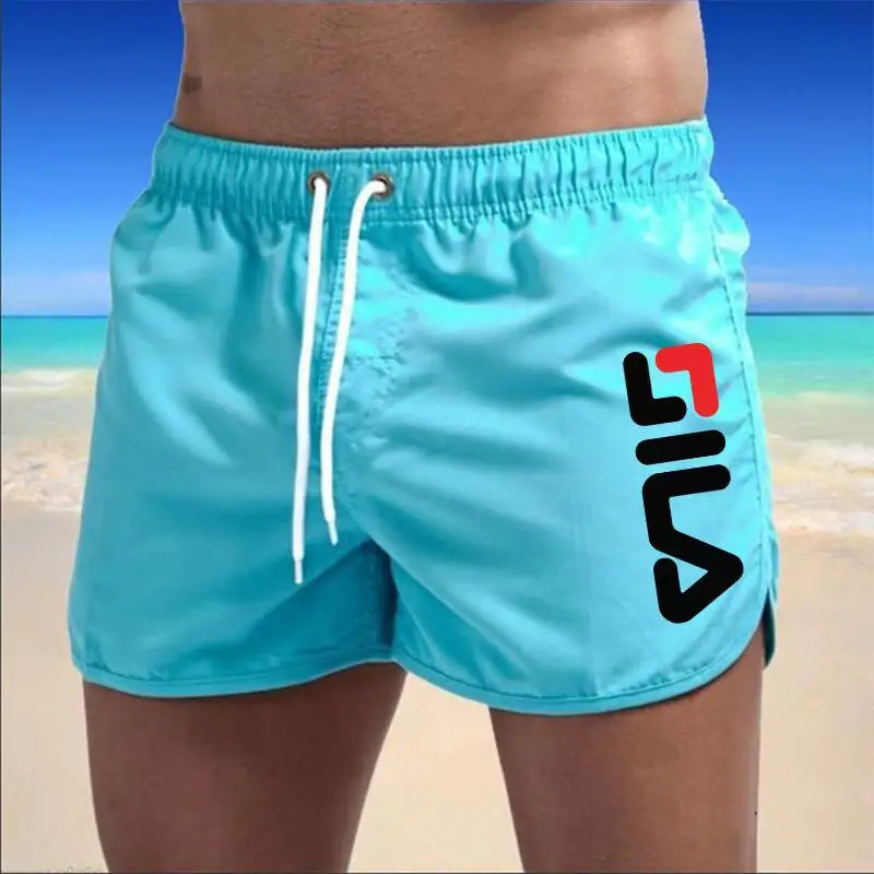 2025 New Men's Beach Shorts Summer Men's Swimwear Sexy Swimming Trunks Woman Running Shorts Sea Surf Shorts Men's Sports Shorts