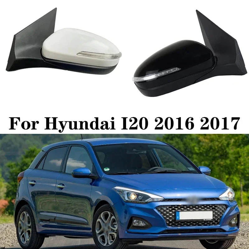 Auto Electric Folding Turn Signal Heating Lens Adjustment Mirror Assy For Hyundai I20 2016 2017 Car Rearview Mirror Assembly