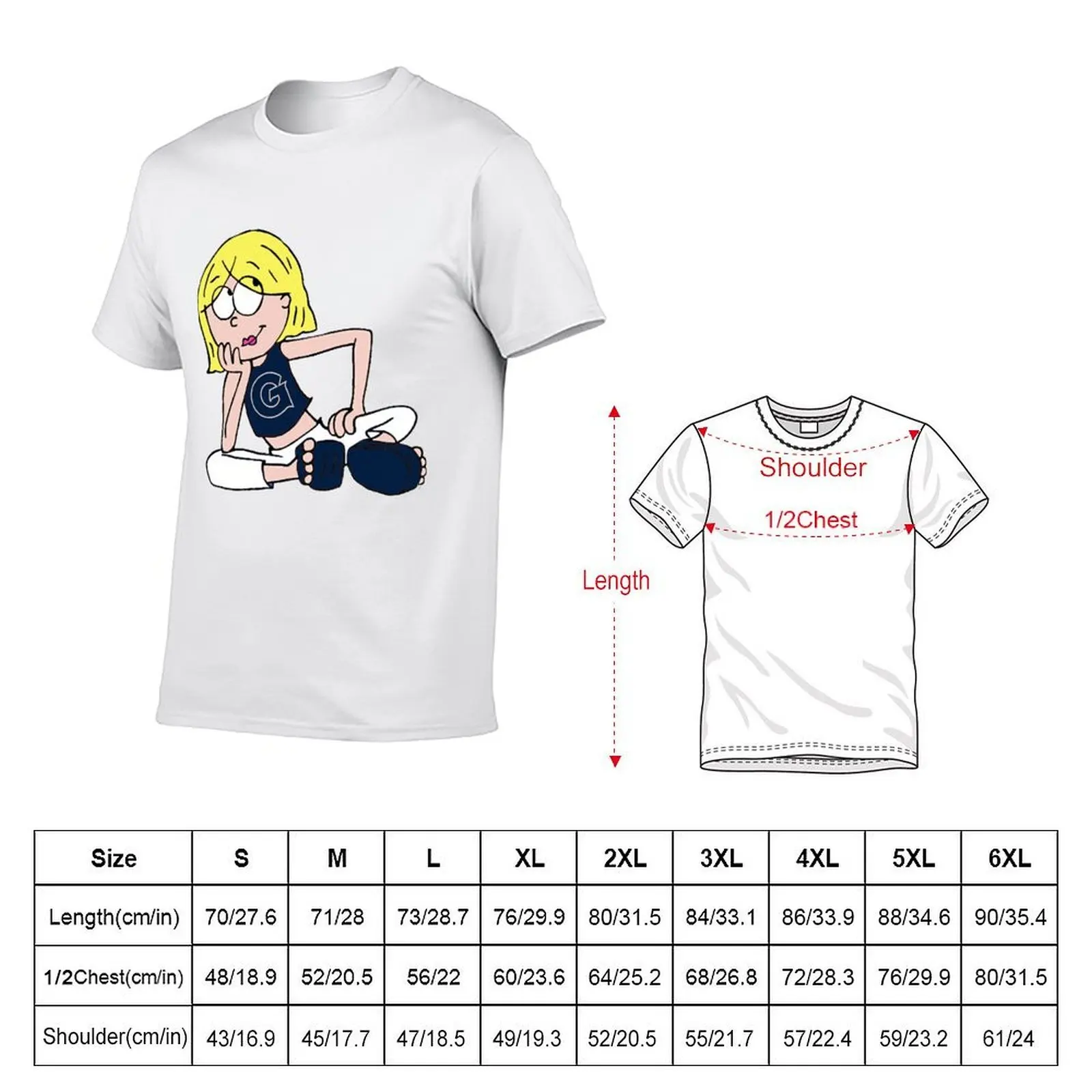 Georgetown Lizzie McGuire sticker T-Shirt customs design your own customizeds plain white t shirts men