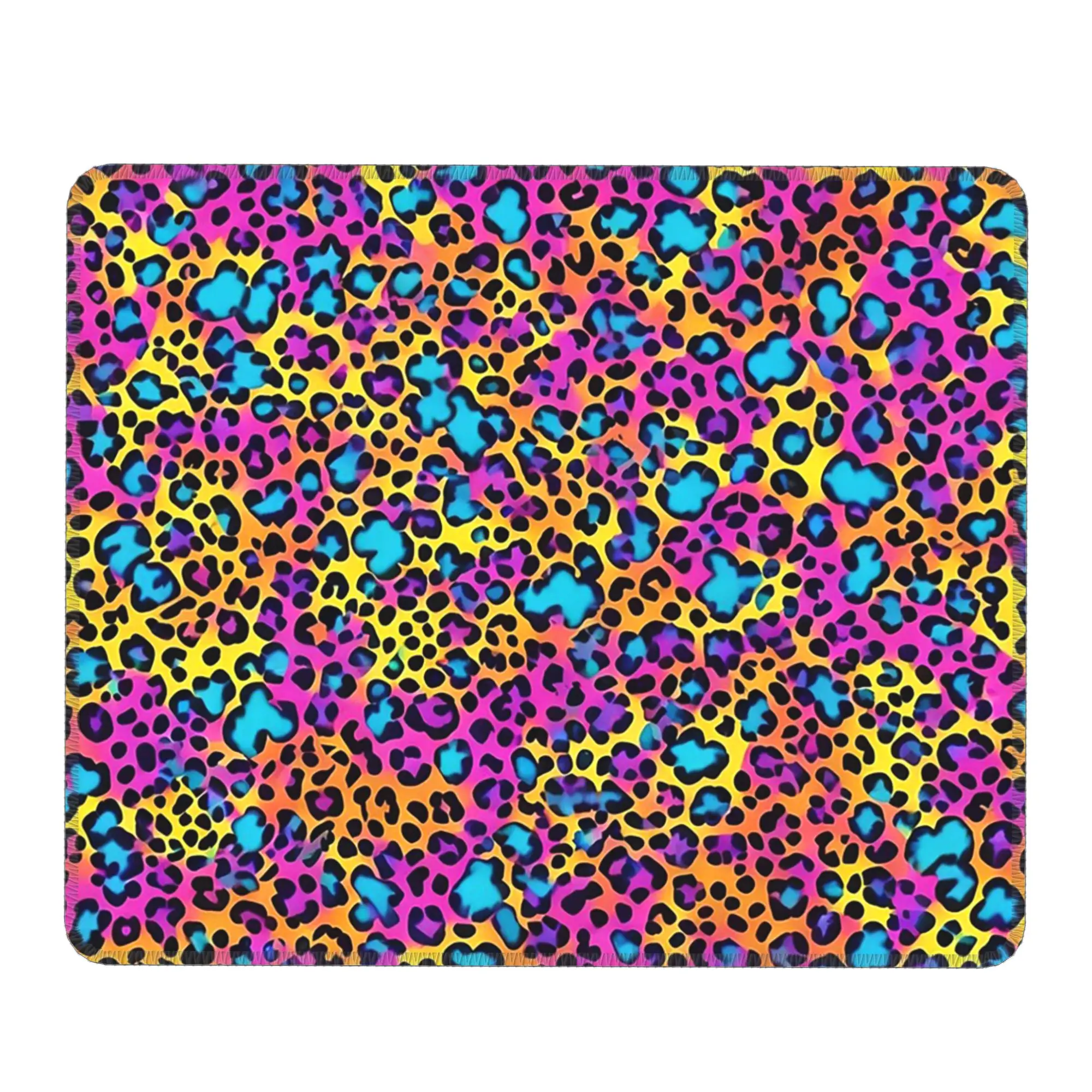 Colorful Leopard Print Mouse Pad Computer Keyboard Mouse Mat Gamer PC Laptop Desk Mat Office Accessories Table Mats
